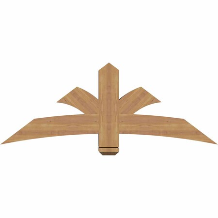 Ekena Millwork Davenport Timber Gable Bracket, Western Red Cedar, 60"W x 22"H x 5 1/2"D x 5 1/2"F, 9/12 Pitch GBW060X22X0606DAV00SWR